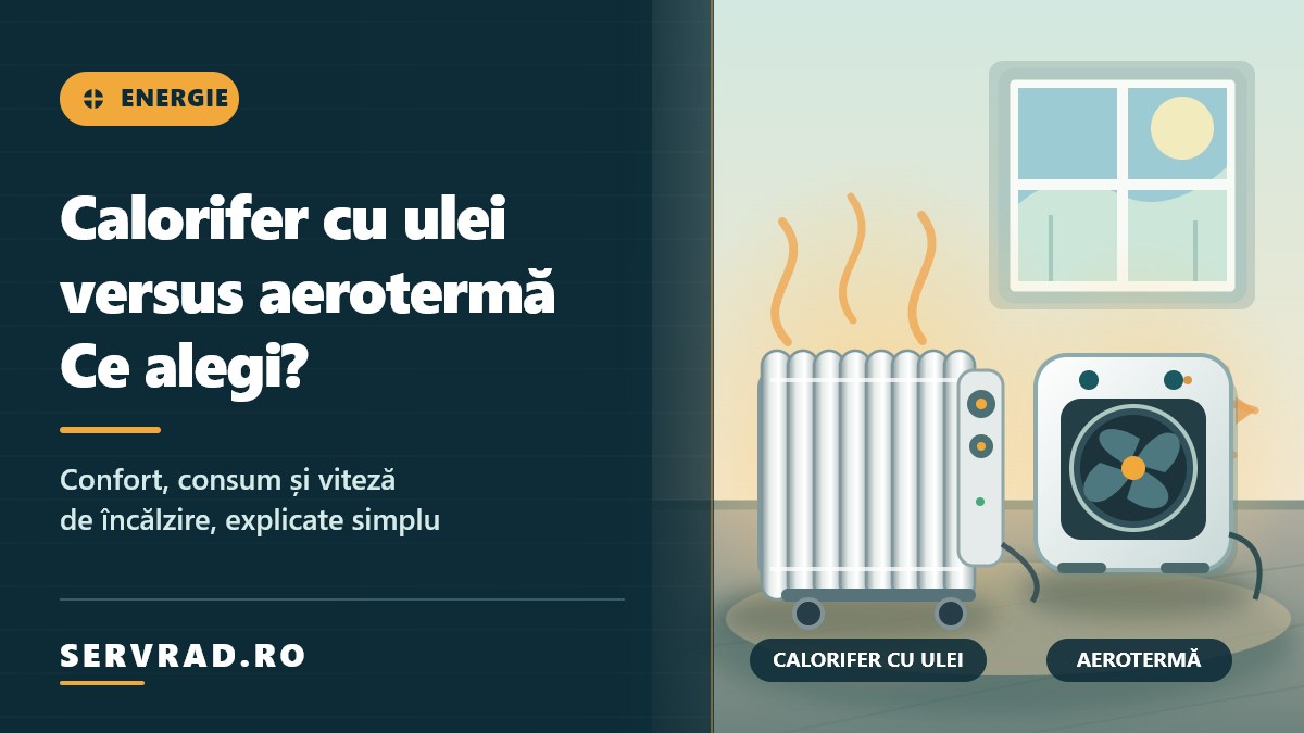 Calorifer electric cu ulei versus aerotermă: confort și încălzire