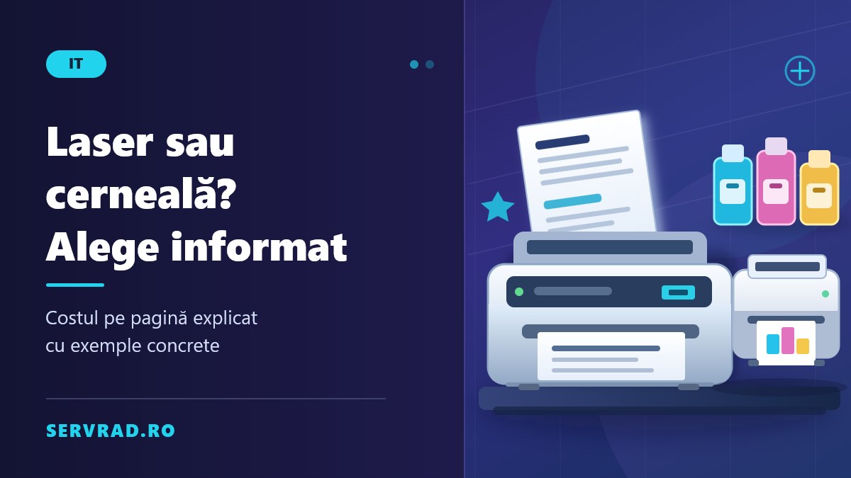 Imprimantă pentru acasă: laser sau cerneală și costul pe pagină