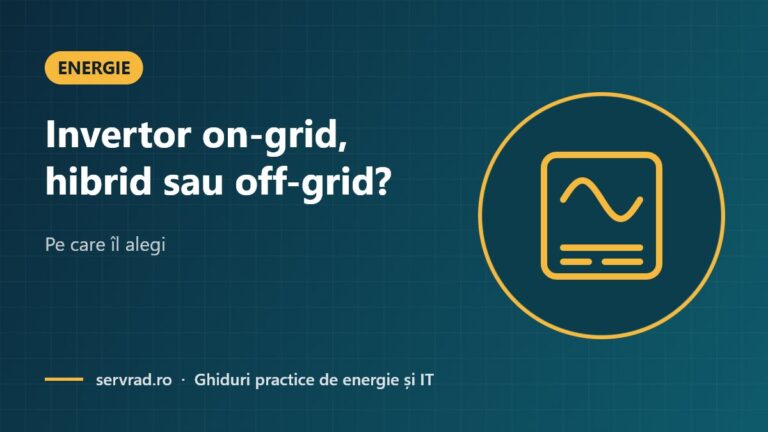 Invertor on-grid, hibrid sau off-grid? – Pe care îl alegi