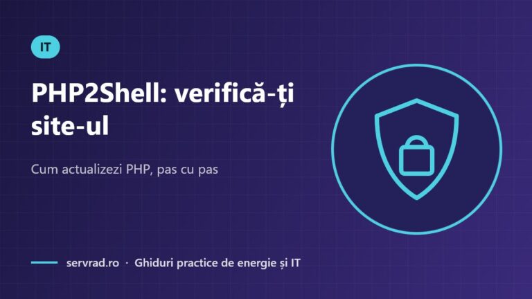 PHP2Shell: verifică-ți site-ul – Cum actualizezi PHP, pas cu pas