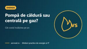 Pompă de căldură sau centrală pe gaz? – Cât costă încălzirea pe an