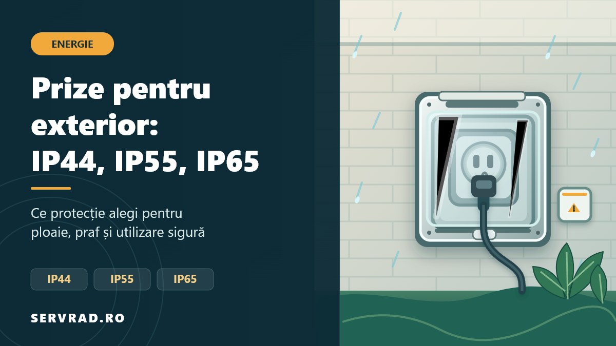 Prize pentru exterior: ce înseamnă IP44, IP55 și IP65