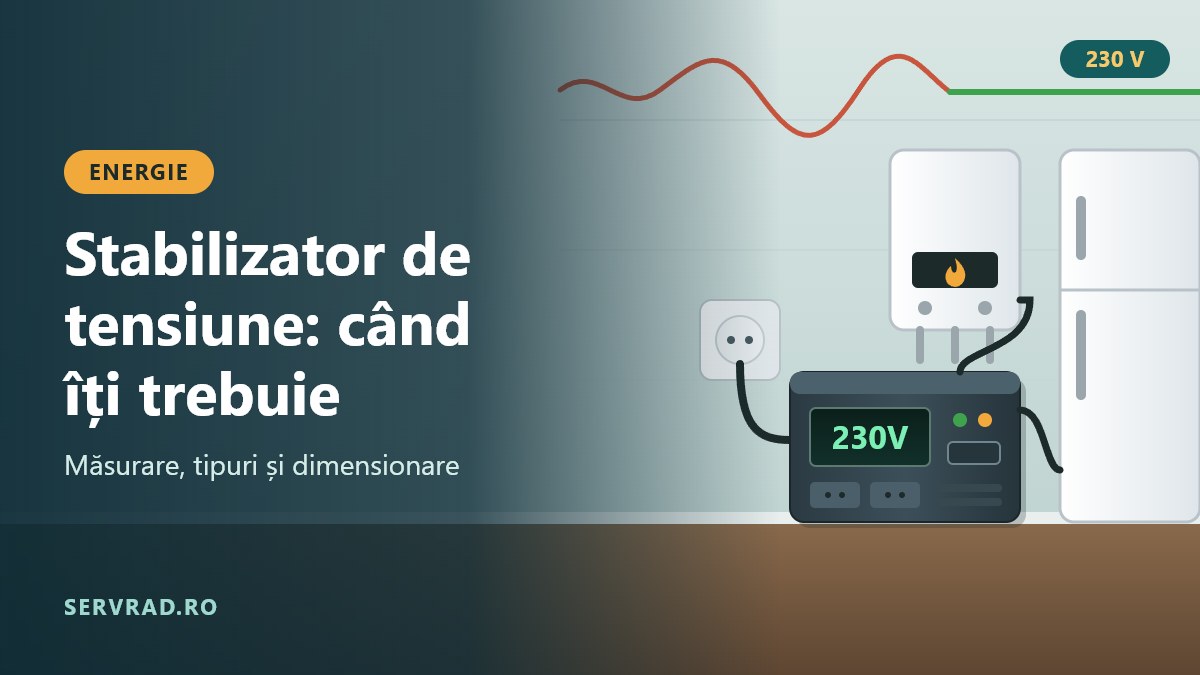 Stabilizator de tensiune: când îți trebuie și cum îl alegi
