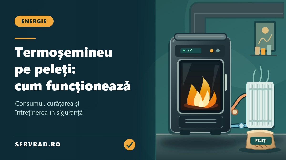Termoșemineu pe peleți: cum funcționează și ce întreținere cere